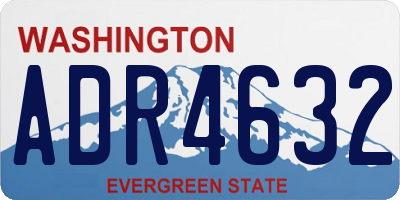 WA license plate ADR4632