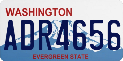WA license plate ADR4656