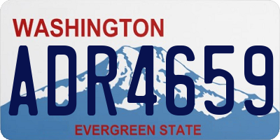 WA license plate ADR4659