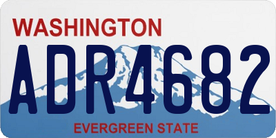 WA license plate ADR4682