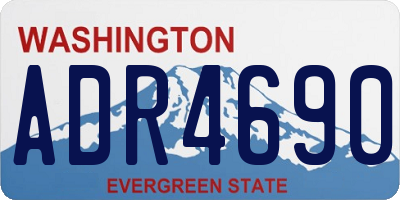 WA license plate ADR4690