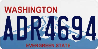 WA license plate ADR4694