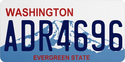 WA license plate ADR4696