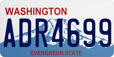 WA license plate ADR4699