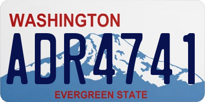 WA license plate ADR4741