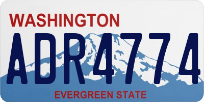 WA license plate ADR4774