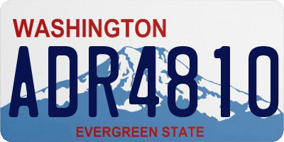 WA license plate ADR4810