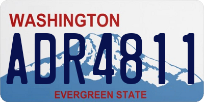 WA license plate ADR4811