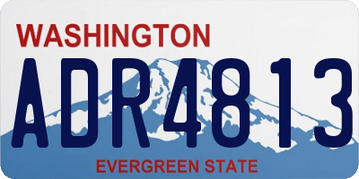 WA license plate ADR4813