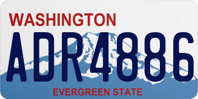 WA license plate ADR4886