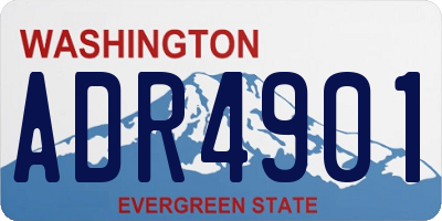 WA license plate ADR4901
