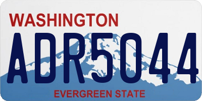 WA license plate ADR5044