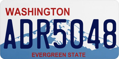 WA license plate ADR5048