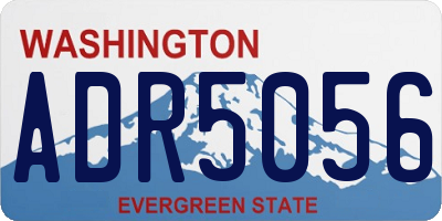 WA license plate ADR5056