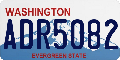 WA license plate ADR5082