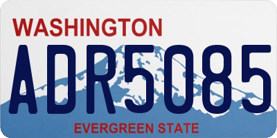 WA license plate ADR5085