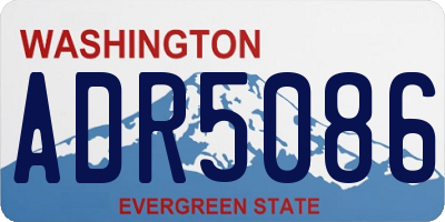 WA license plate ADR5086