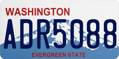 WA license plate ADR5088