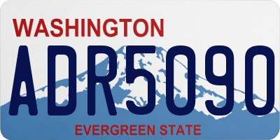 WA license plate ADR5090