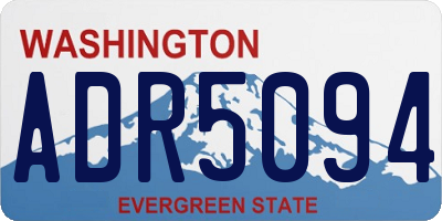 WA license plate ADR5094