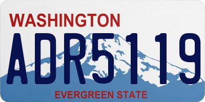 WA license plate ADR5119