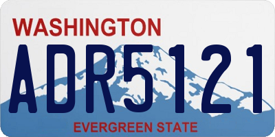 WA license plate ADR5121