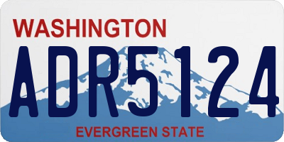 WA license plate ADR5124