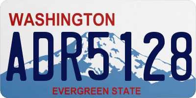 WA license plate ADR5128