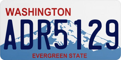 WA license plate ADR5129