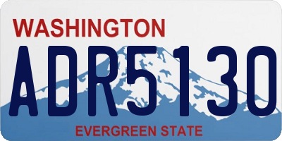 WA license plate ADR5130