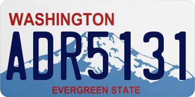 WA license plate ADR5131