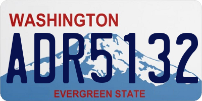 WA license plate ADR5132