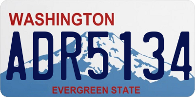 WA license plate ADR5134