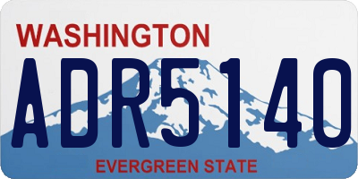 WA license plate ADR5140