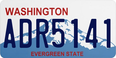 WA license plate ADR5141