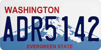WA license plate ADR5142