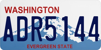 WA license plate ADR5144