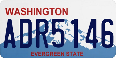 WA license plate ADR5146