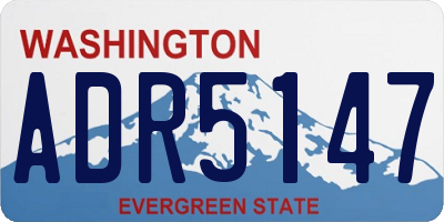 WA license plate ADR5147