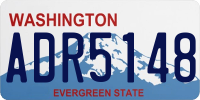 WA license plate ADR5148