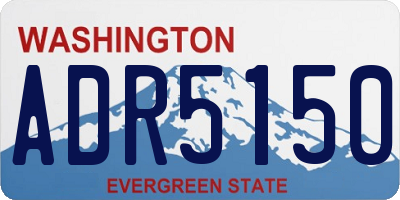 WA license plate ADR5150