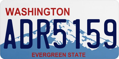 WA license plate ADR5159