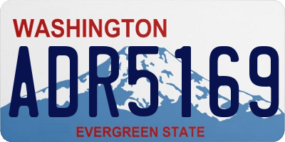 WA license plate ADR5169