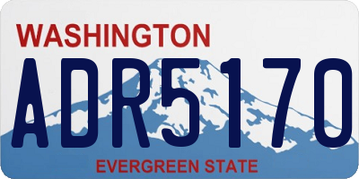 WA license plate ADR5170