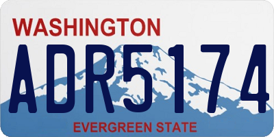 WA license plate ADR5174