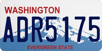 WA license plate ADR5175