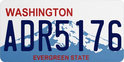 WA license plate ADR5176