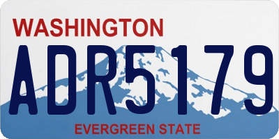 WA license plate ADR5179