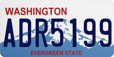 WA license plate ADR5199