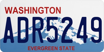 WA license plate ADR5249